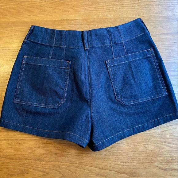 Anthropologie Maeve Dark Blue Jean Shorts - Picture 5 of 5